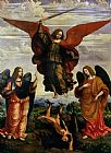 Marco DOggiono - The Archangels triumphing over Lucifer painting