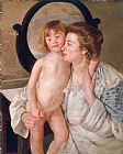 Mary Stevenson Cassatt - Mother and Boy painting