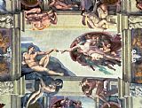 Sistine Chapel Ceiling Creation of Adam by Michelangelo
