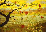 Paul Ranson - Apple Tree with Red Fruit painting