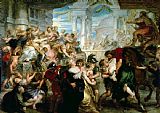 Peter Paul Rubens - The Rape of the Sabine Women painting