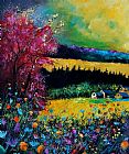 Pol Ledent - Autumn flowers painting