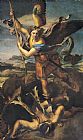 Raphael - Saint Michael Overwhelming the Demon painting