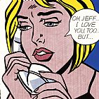 Roy Lichtenstein - Oh Jeff I Love You Too But 1964 painting