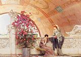 Sir Lawrence Alma-Tadema - Unconscious Rivals painting