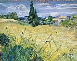 Vincent Van Gogh - Landscape with Green Corn painting