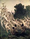 William Adolphe Bouguereau - The Oreads painting