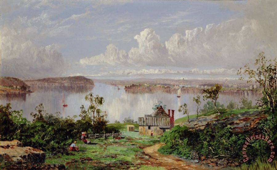 William Charles Piguenit View From Onions Port Sydney Art Print William Charles Piguenit View From Onions Port Sydney Art Print