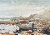 Winslow Homer - Boys on the Beach painting