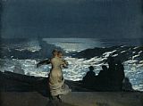 Winslow Homer - Summer Night painting