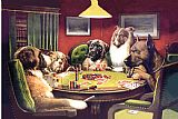 cassius marcellus coolidge A Bold Bluff Dogs Playing Poker