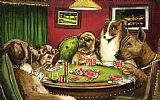 cassius marcellus coolidge Dogs Playing Poker I