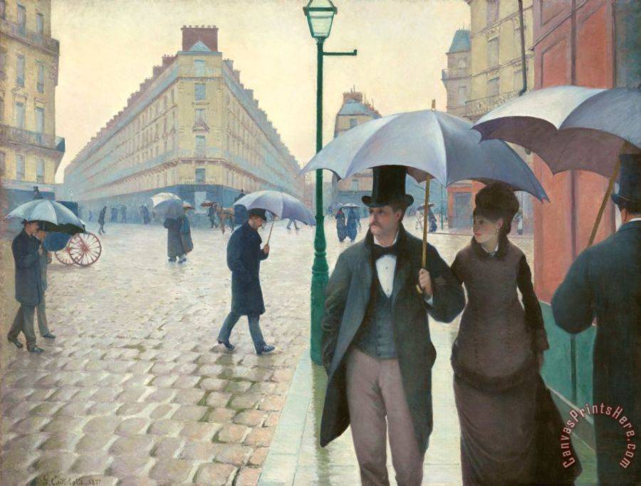 Gustave Caillebotte Paris Street Rainy Day Art Print For Sale