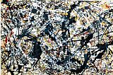 Jackson Pollock Silver on Black
