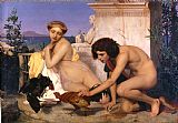 Jean Leon Gerome Young Greeks Attending a Cock Fight