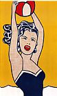 Roy Lichtenstein Girl with Ball