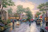 Thomas Kinkade Carmel, Sunset on Ocean Avenue