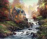 Thomas Kinkade Cobblestone Mill