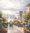 Thomas Kinkade Hyde Street And The Bay, San Francisco