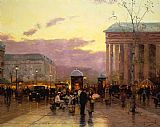 Thomas Kinkade Rainy Dusk, Paris