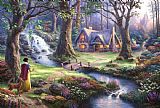 Snow White Discovers The Cottage by Thomas Kinkade