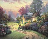 Thomas Kinkade The Good Shepherd's Cottage