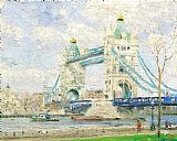 Tower Prints - Tower Bridge, London by Thomas Kinkade