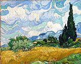 Vincent van Gogh Wheat Field with Cypresses