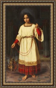 The Drummer Boy's Dream Framed Paintings - An Altar Boy by Abraham Solomon