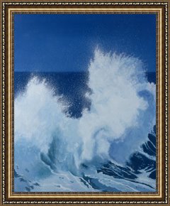 Waves, Framed Prints - Two Little Waves Breaking by Alan Byrne