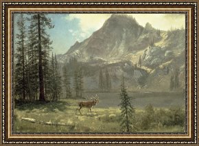 Wild Boar Framed Prints - Call of the Wild by Albert Bierstadt