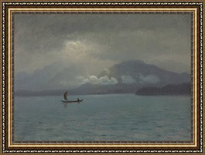 Misty Framed Prints - Northwest Coast by Albert Bierstadt