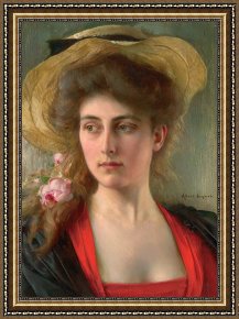 Bust Framed Prints - Elegante by Albert Lynch