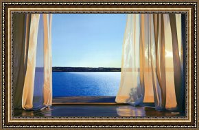 Golden Framed Prints - Long Golden Day by Alice Dalton Brown