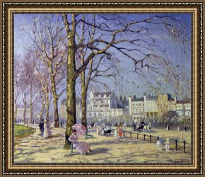 Spring Framed Prints - Spring in Hyde Park by Alice Taite Fanner