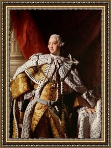 Execution Without Trial Under The Moorish Kings in Granada Framed Paintings - King George III by Allan Ramsay