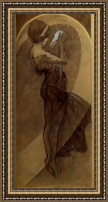 Song of The North Framed Prints - North Star by Alphonse Maria Mucha
