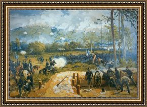 American Framed Prints - The Battle of Kenesaw Mountain by American School