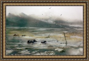 Misty Framed Prints - Misty day by Andre Mehu