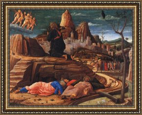 Mantegna Framed Prints - Agony in The Garden by Andrea Mantegna