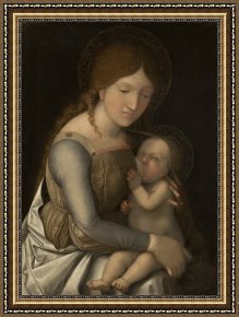 Mantegna Framed Prints - Madonna And Child by Andrea Mantegna