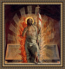 Mantegna Framed Prints - Resurrection by Andrea Mantegna