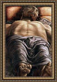 Mantegna Framed Prints - The Dead Christ by Andrea Mantegna