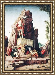 Mantegna Framed Prints - The Resurrection by Andrea Mantegna