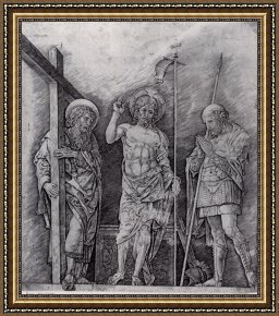 Mantegna Framed Prints - The Resurrection of Christ by Andrea Mantegna