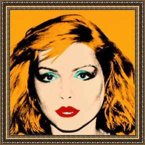Andy Warhol Framed Paintings - Debbie Harry 1980 by Andy Warhol