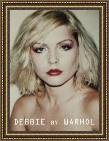 Andy Warhol Framed Paintings - Debbie Harry 1980 Polaroid by Andy Warhol