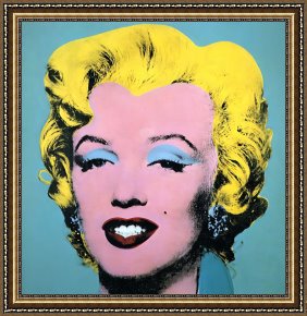Andy Warhol Framed Paintings - Marilyn 1 by Andy Warhol