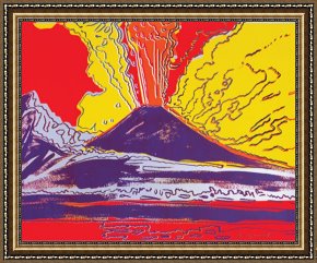 Andy Warhol Framed Paintings - Mount Vesuvius c.1985 by Andy Warhol