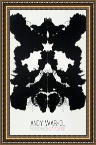 Andy Warhol Framed Paintings - Rorschach 1984 by Andy Warhol